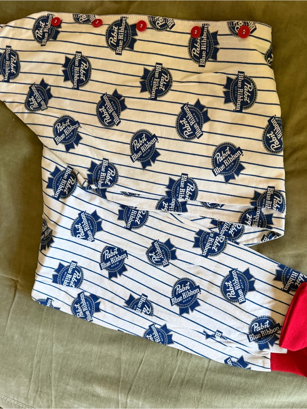PBR onesie - White and Navy